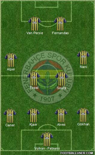 Fenerbahçe SK Formation 2015