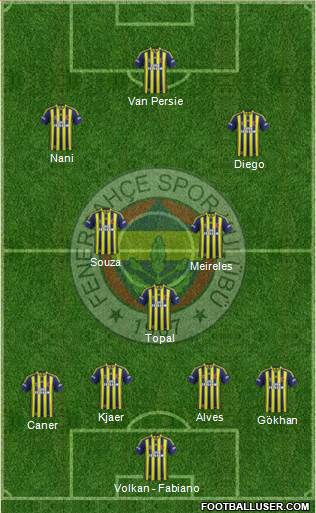 Fenerbahçe SK Formation 2015