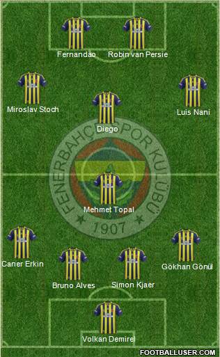 Fenerbahçe SK Formation 2015