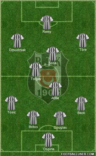 Besiktas JK Formation 2015