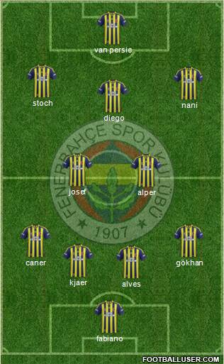 Fenerbahçe SK Formation 2015