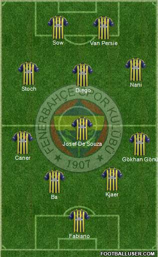 Fenerbahçe SK Formation 2015