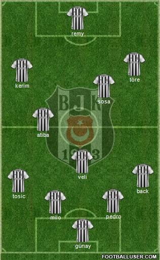 Besiktas JK Formation 2015