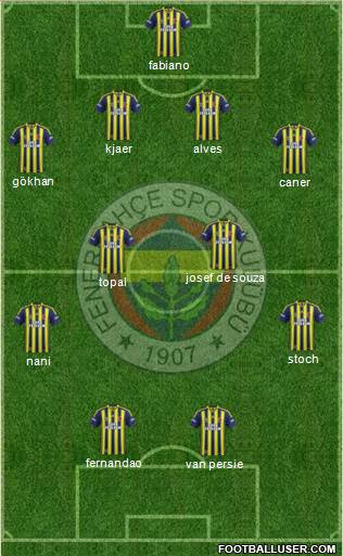 Fenerbahçe SK Formation 2015