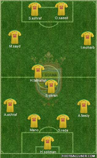El Gouna FC Formation 2015
