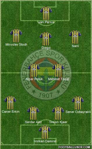 Fenerbahçe SK Formation 2015