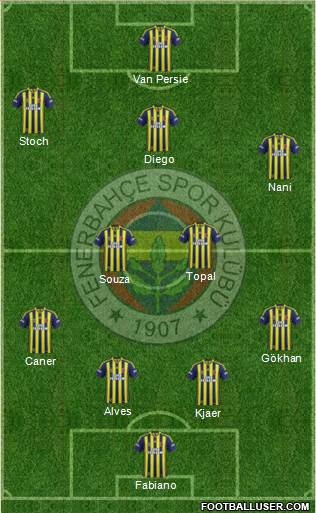 Fenerbahçe SK Formation 2015