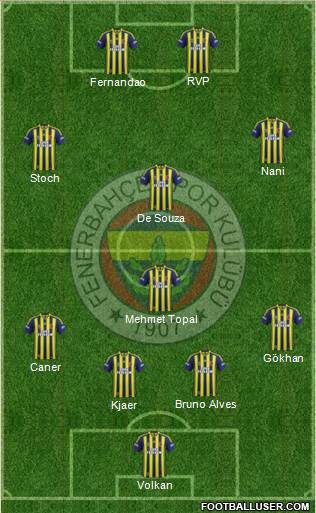Fenerbahçe SK Formation 2015