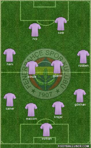 Fenerbahçe SK Formation 2015