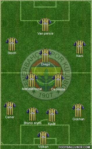 Fenerbahçe SK Formation 2015