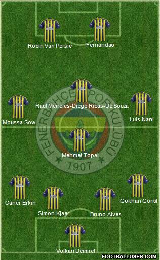Fenerbahçe SK Formation 2015