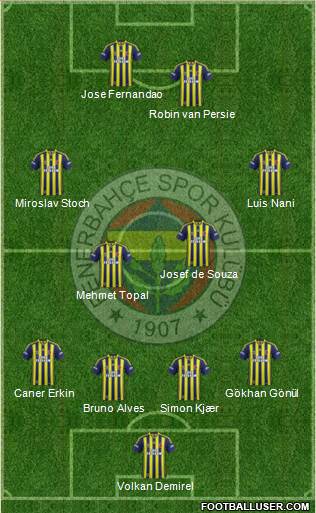 Fenerbahçe SK Formation 2015