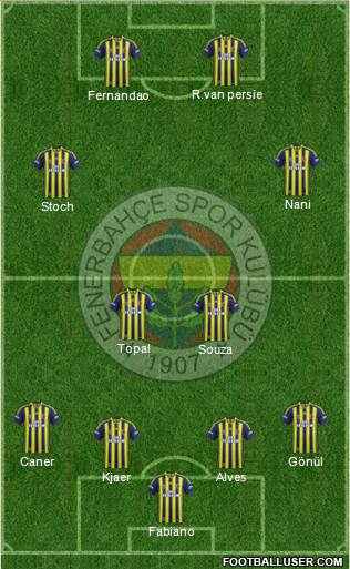 Fenerbahçe SK Formation 2015