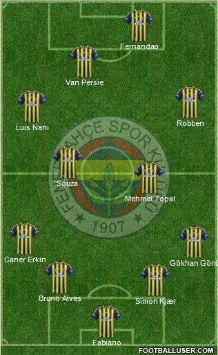 Fenerbahçe SK Formation 2015