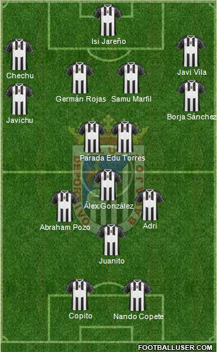 C.D. Badajoz S.A.D. football formation