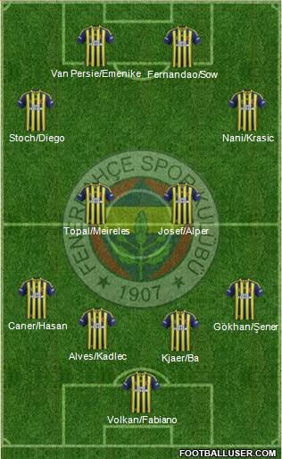 Fenerbahçe SK Formation 2015