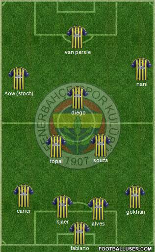 Fenerbahçe SK Formation 2015