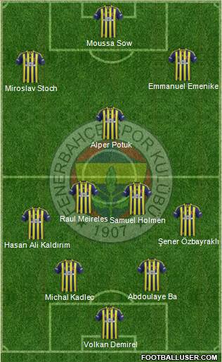 Fenerbahçe SK Formation 2015