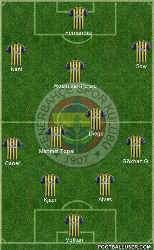 Fenerbahçe SK Formation 2015