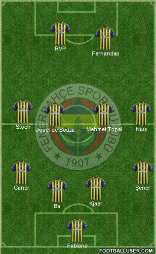 Fenerbahçe SK Formation 2015