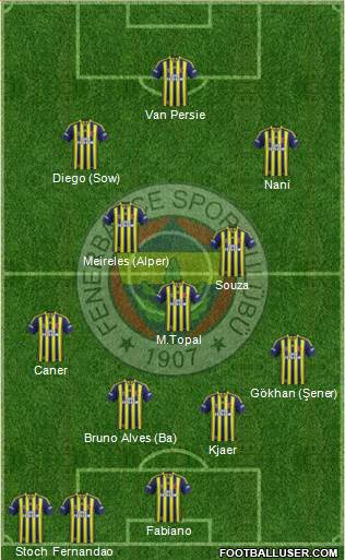 Fenerbahçe SK Formation 2015
