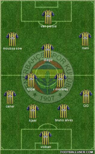Fenerbahçe SK Formation 2015