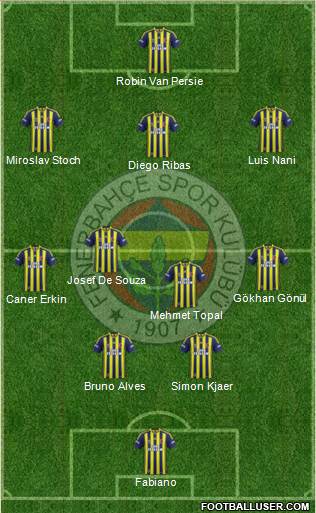Fenerbahçe SK Formation 2015