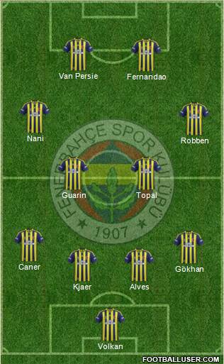 Fenerbahçe SK Formation 2015