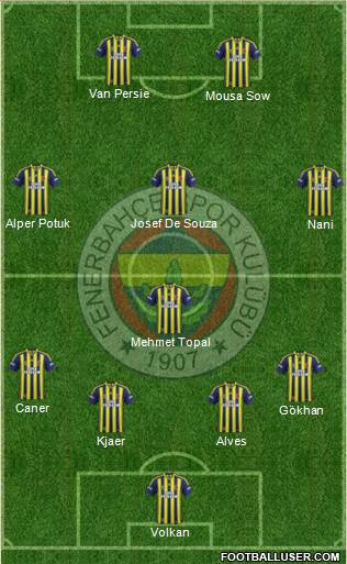 Fenerbahçe SK Formation 2015