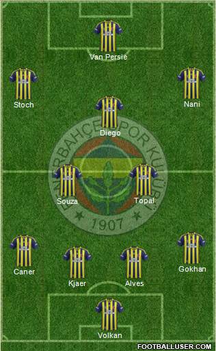 Fenerbahçe SK Formation 2015