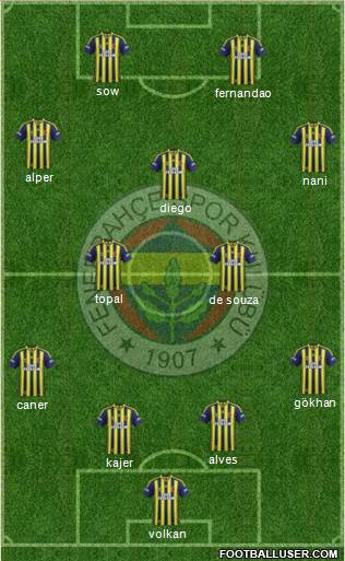 Fenerbahçe SK Formation 2015