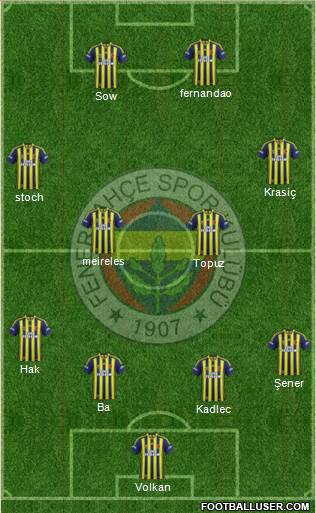 Fenerbahçe SK Formation 2015
