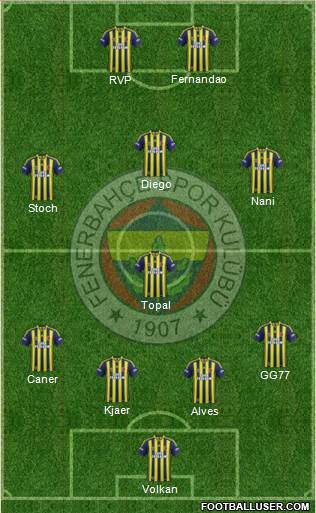 Fenerbahçe SK Formation 2015