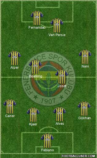 Fenerbahçe SK Formation 2015