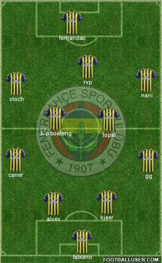 Fenerbahçe SK Formation 2015