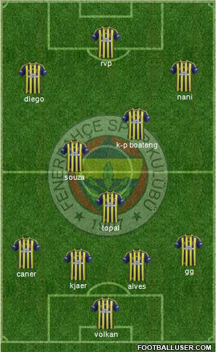 Fenerbahçe SK Formation 2015