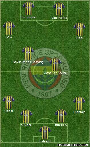 Fenerbahçe SK Formation 2015