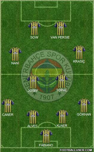 Fenerbahçe SK Formation 2015