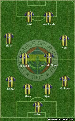 Fenerbahçe SK Formation 2015