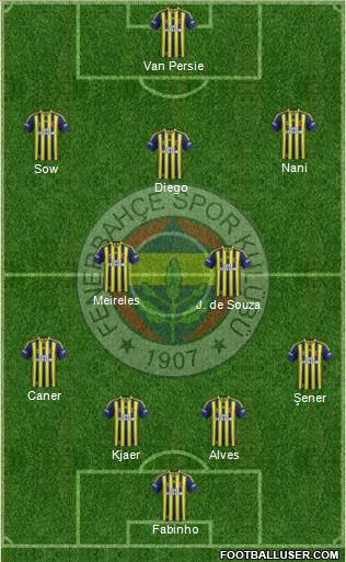 Fenerbahçe SK Formation 2015