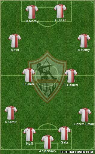 Zamalek Sporting Club Formation 2015