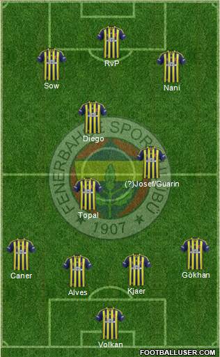 Fenerbahçe SK Formation 2015