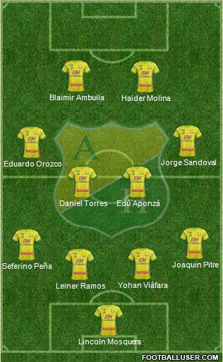 CD Atlético Huila Formation 2015