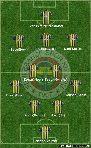 Fenerbahçe SK Formation 2015