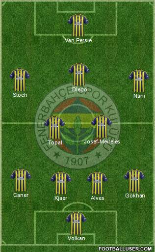 Fenerbahçe SK Formation 2015