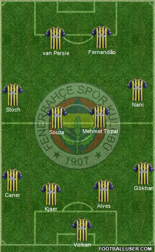 Fenerbahçe SK Formation 2015