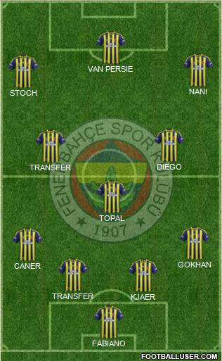 Fenerbahçe SK Formation 2015