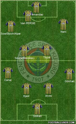 Fenerbahçe SK Formation 2015