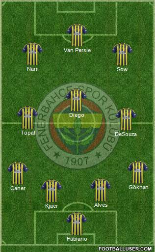 Fenerbahçe SK Formation 2015