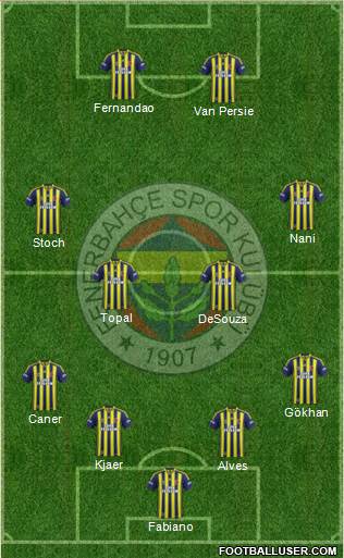 Fenerbahçe SK Formation 2015